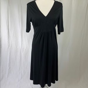Gap black midi dress